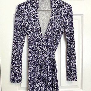 DVF Collared Wrap Dress - Size 0